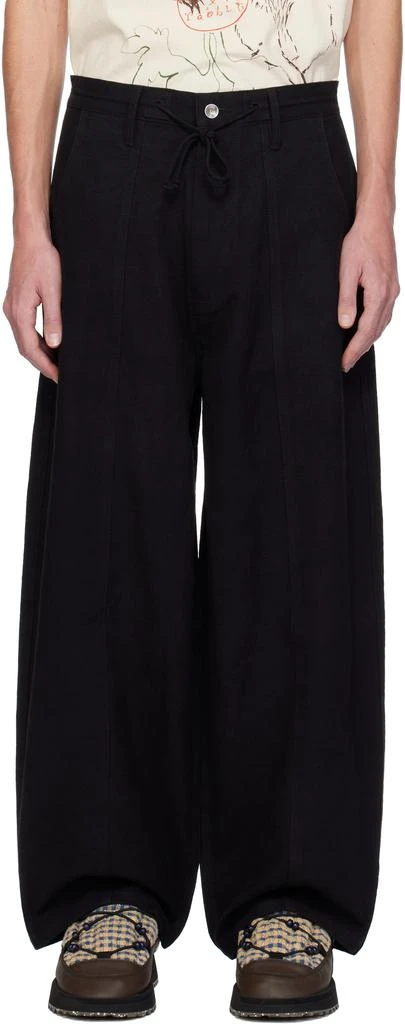 Story mfg. Black Document Trousers 1