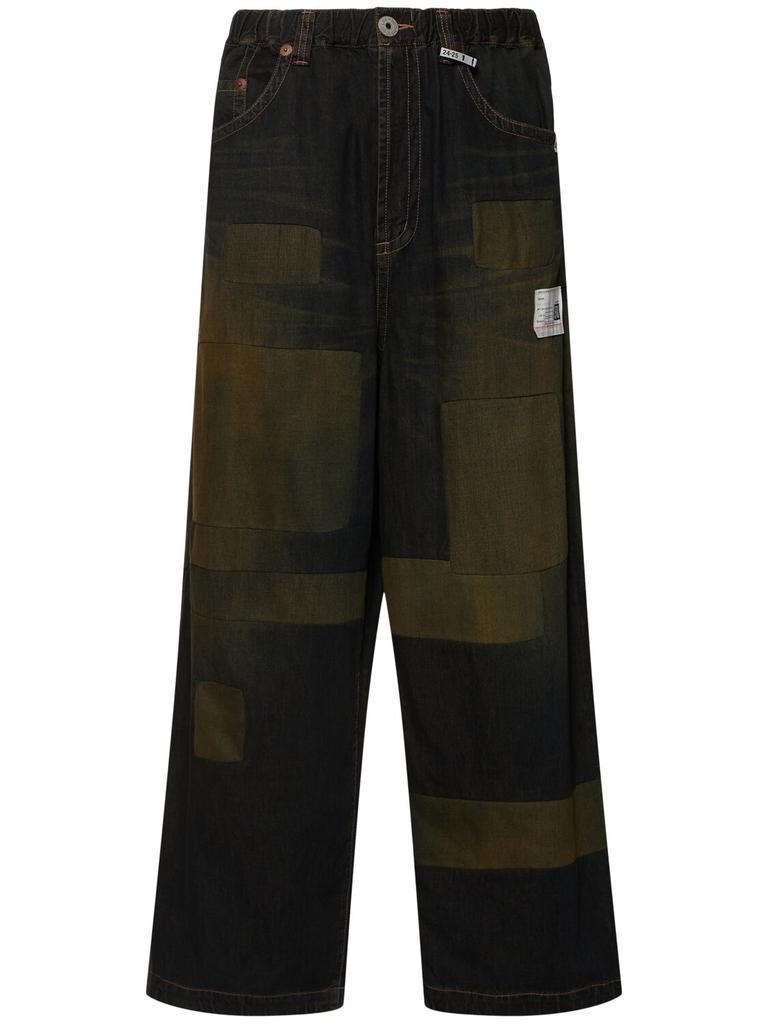 MIHARA YASUHIRO Patchwork Denim Wide Leg Jeans