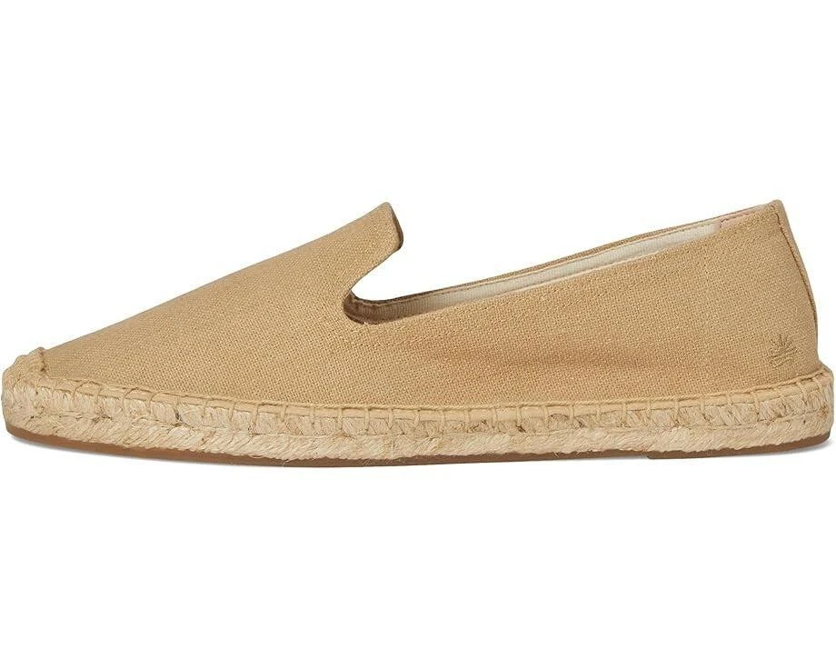 Soludos Smoking Slipper Womens US 8 Cafe Taupe Cotton Espadrille Slip-On ZOGG153 2