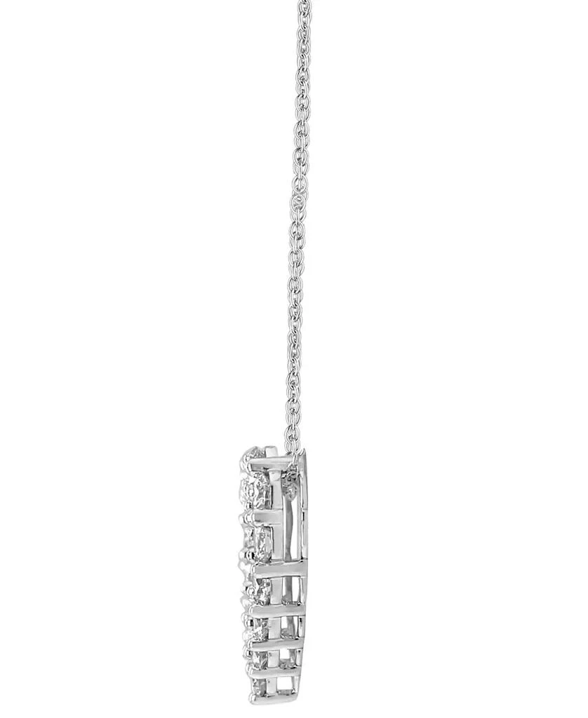 Badgley Mischka Lab Grown Diamond Heart Pendant Necklace (3 ct. t.w.) in 14k White Gold, 16" + 2" extender 5
