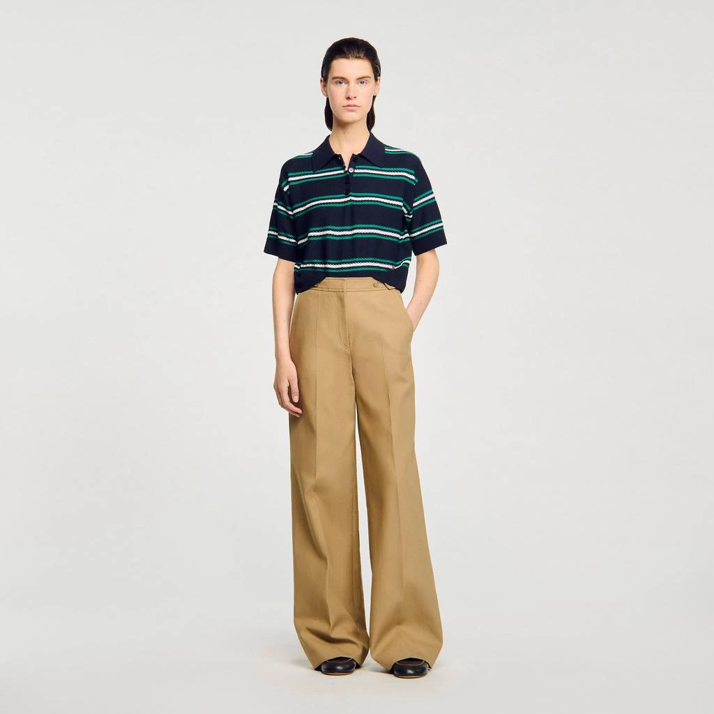 Sandro Polo-neck striped sweater 1