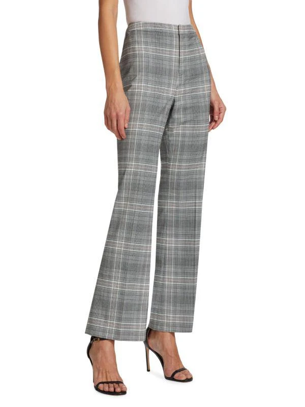 Tahari Paige Plaid Straight Leg Pants 2
