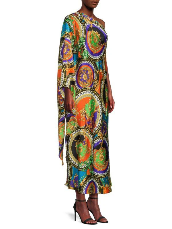 Renee C. One Shoulder Batwing Maxi Dress 3