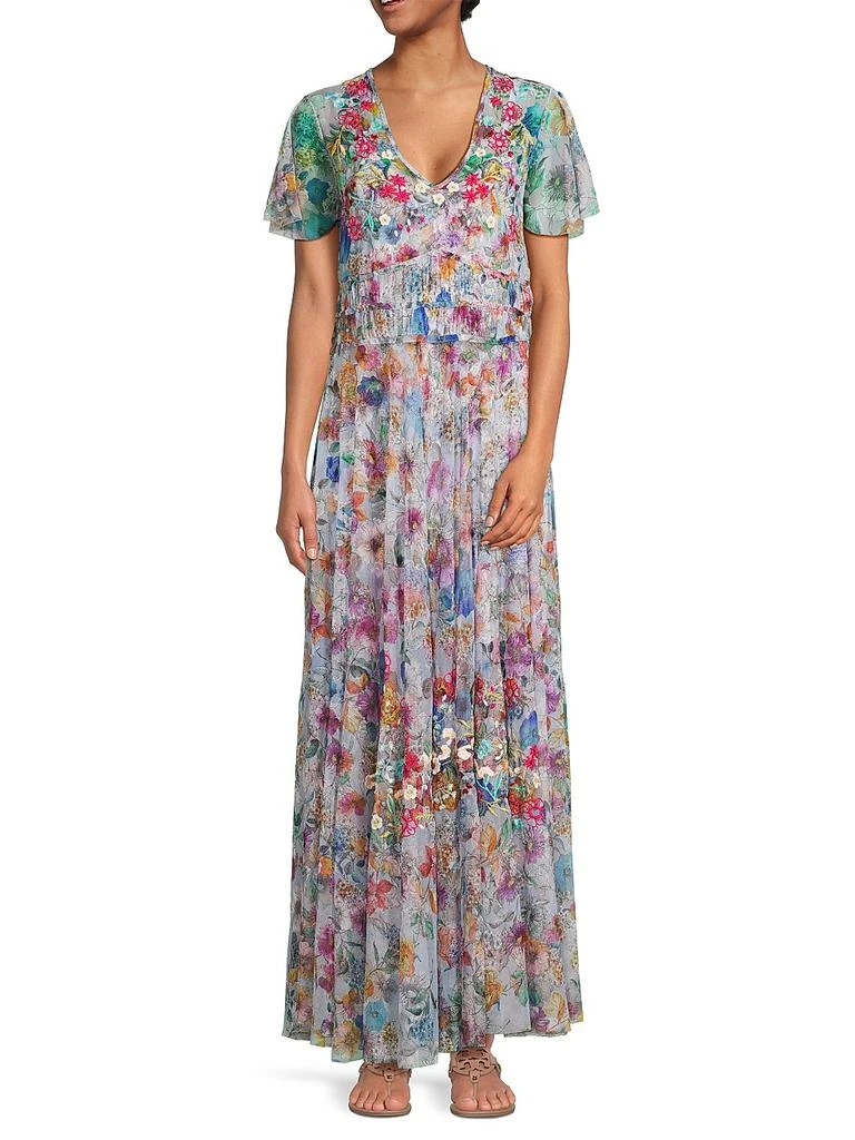 Winx Mesh Maxi Dress  On Sale Now with Up to 63% Off | Discover Exclusive  Deals & Savings at BeyondStyle  Authentic Johnny Was Women's|women's  apparel|floor-length|women's|pleated|short sleeve|v-neck|floral|dresses|modern  with Limited-Time Discounts ...