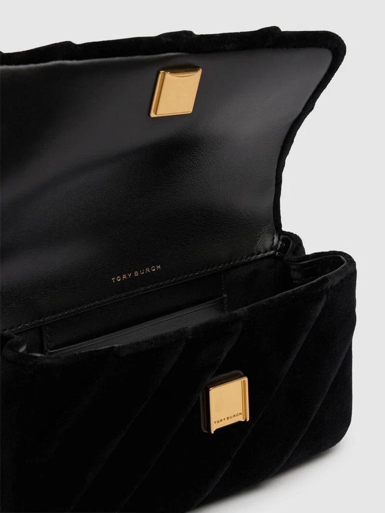 Tory Burch Mini Kira Draped Velvet Flap Bag 5