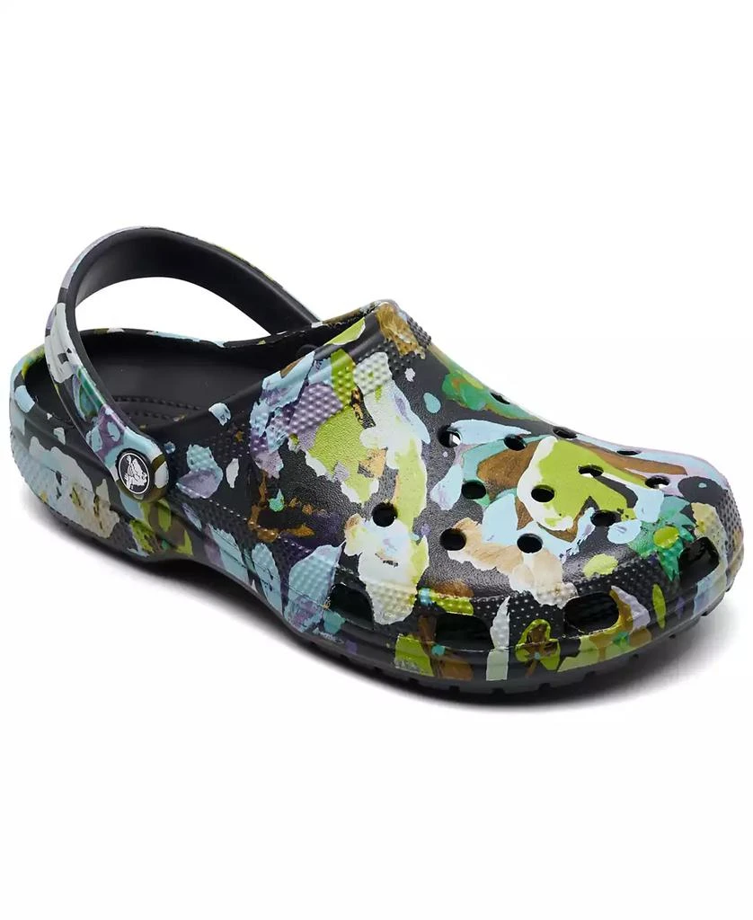 Crocs Women
s Classic Painted Floral Clogs from Finish Line