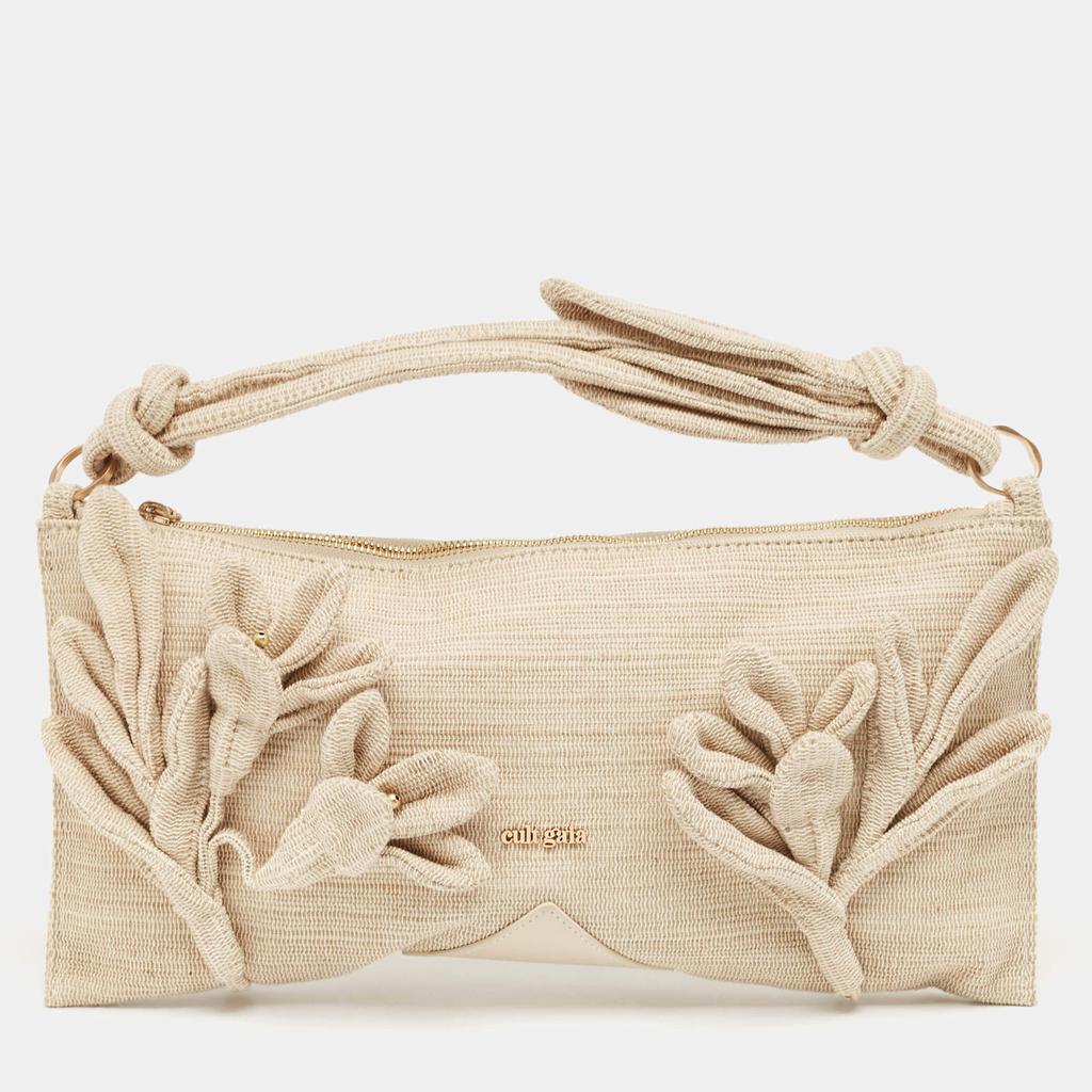 Cult Gaia Cult Gaia Natural Woven Fabric Hera Shoulder Bag