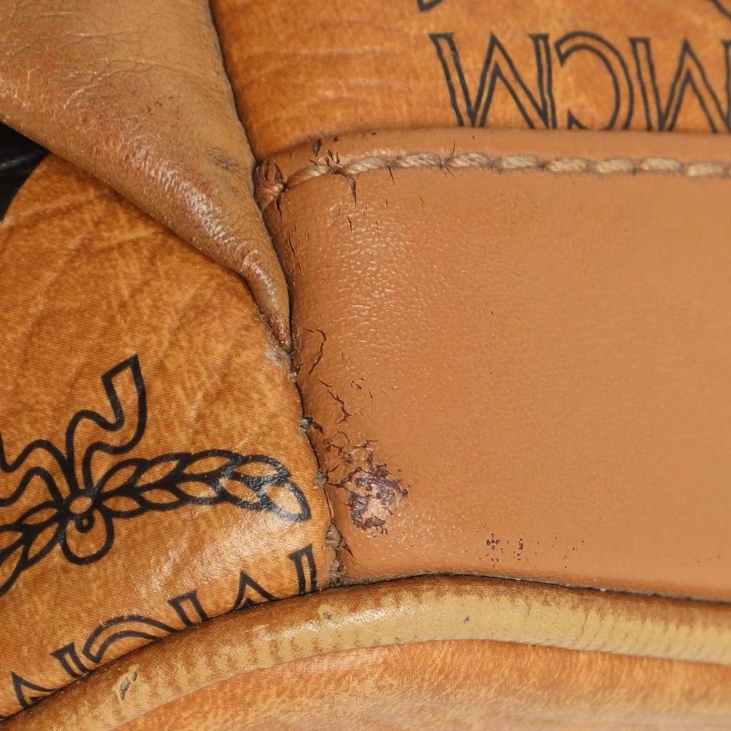 MCM MCM Cognacn Visetos Coated Canvas and Leather Studs Stark Backpack 8