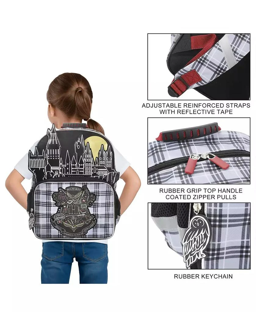 Harry Potter Hogwarts Tartan Crest 16" Kid
s Backpack For School And Travel 4