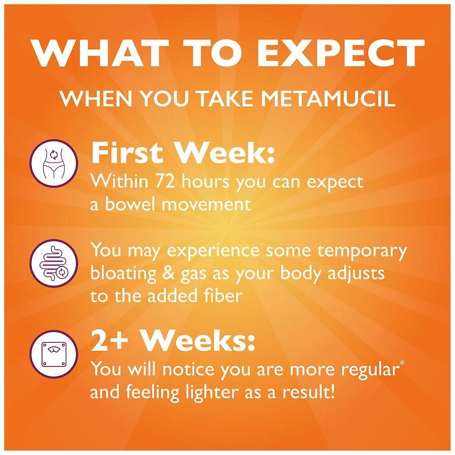 Metamucil Daily Psyllium Husk Powder Supplement, 3-in-1 Fiber for Digestive Health 2
