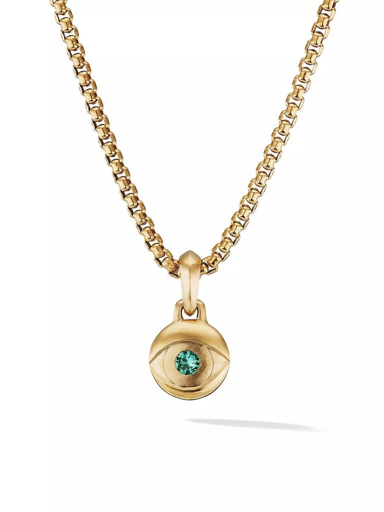 David Yurman Evil Eye Amulet in 18K Yellow Gold 1