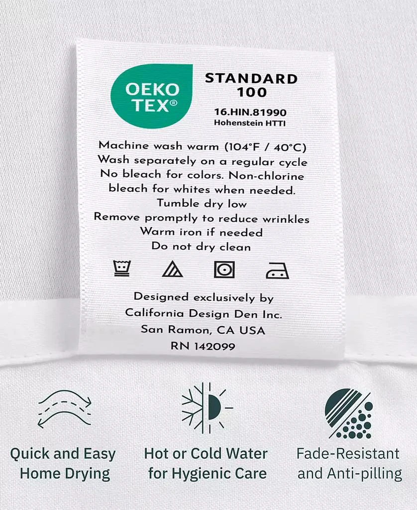 California Design Den Luxury 800 Thread Count 2 Standard Pillowcases, 100% Cotton Sateen, Soft, Smooth
Thick, Fits Standard
Queen Size Pillows 7