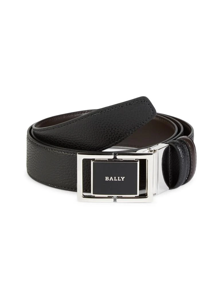 Bally Logo Leather Belt 1