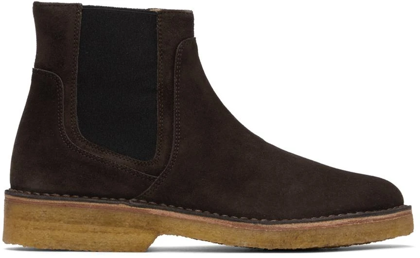 A.P.C. Brown Theodore Chelsea Boots 1