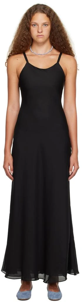 Maryam Nassir Zadeh Black Georgie Maxi Dress 1