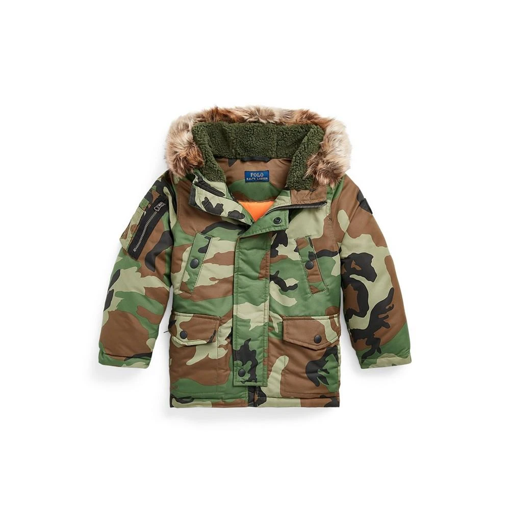 Polo Ralph Lauren Little and Toddler Boys Camo Water-Resistant Parka 1