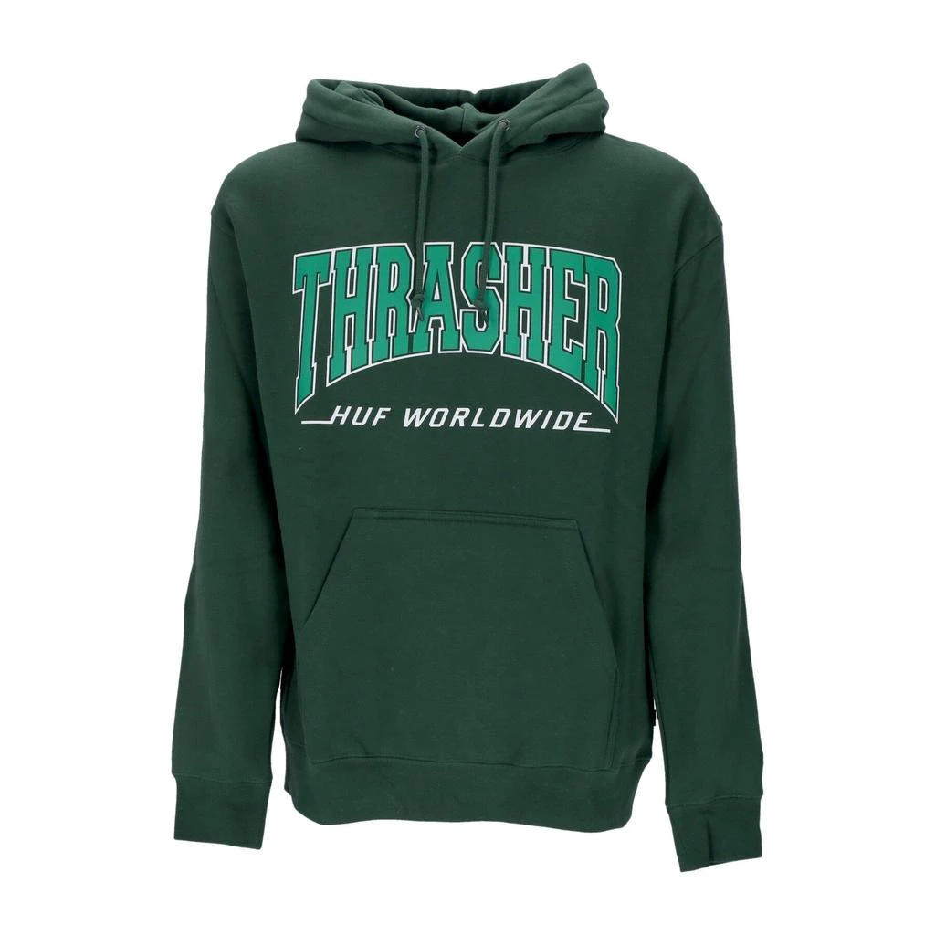 HUF Bayview Men's Hoodie P/o Hoodie X Thrasher Forest Green 1