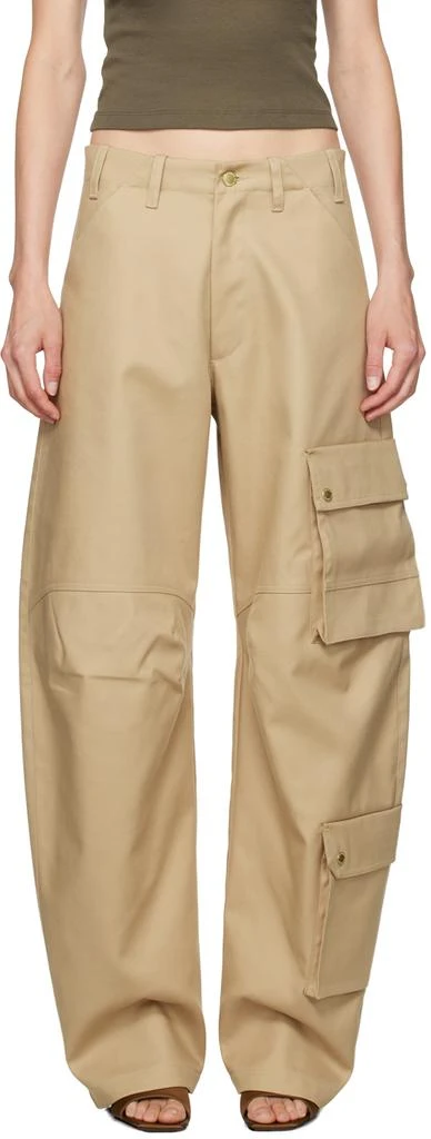 DARKPARK Beige Rose Cargo Pants 1