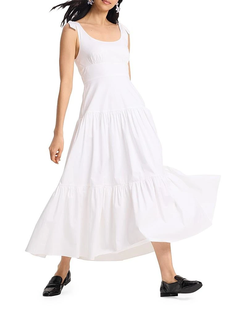 Kate Spade Newport Cotton Poplin Tiered Midi-Dress 3
