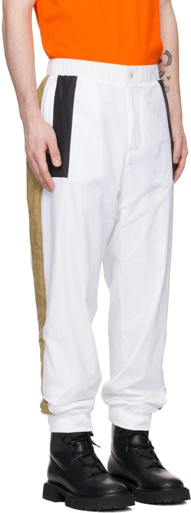 BOSS White Embroidered Lounge Pants 2