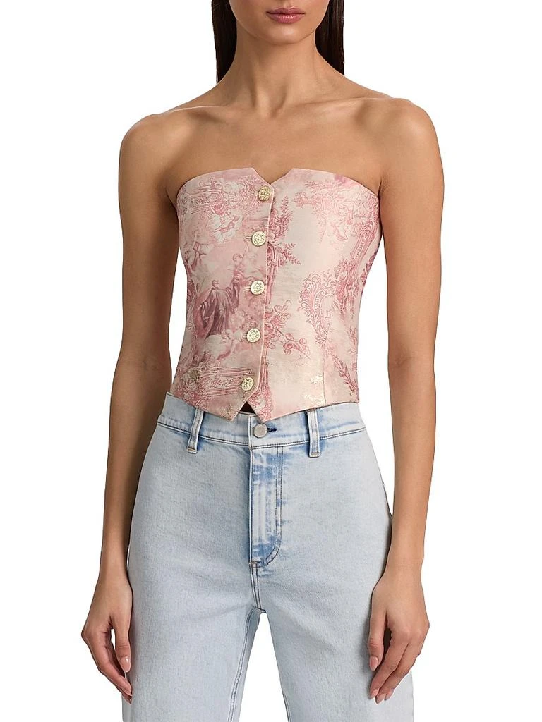 Alice + Olivia Kelcey Strapless Bustier Top 3