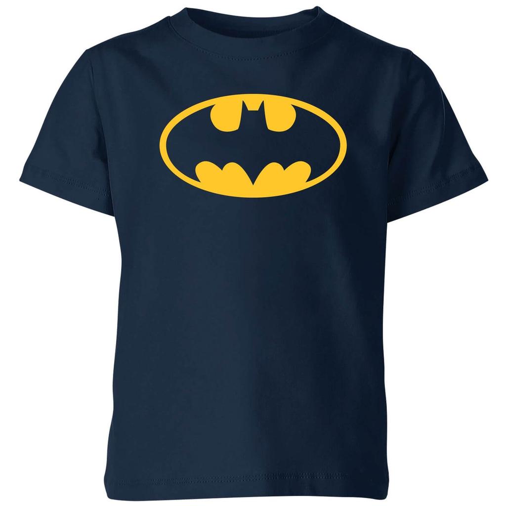 Original Hero Justice League Batman Logo Kids' T-Shirt - Navy
