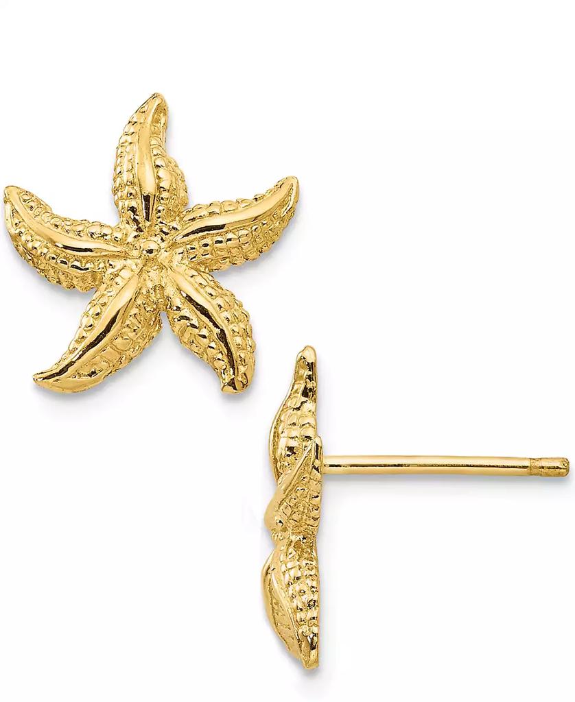 Macy's Starfish Stud Earrings in 14k Yellow Gold