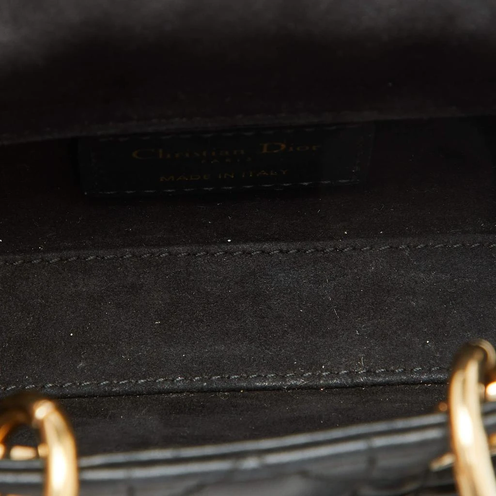 Dior Dior Black Cannage Leather Micro Lady D-Joy Bag 8