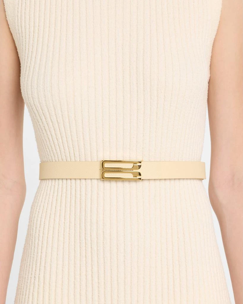 Victoria Beckham B-Logo Leather Belt 2