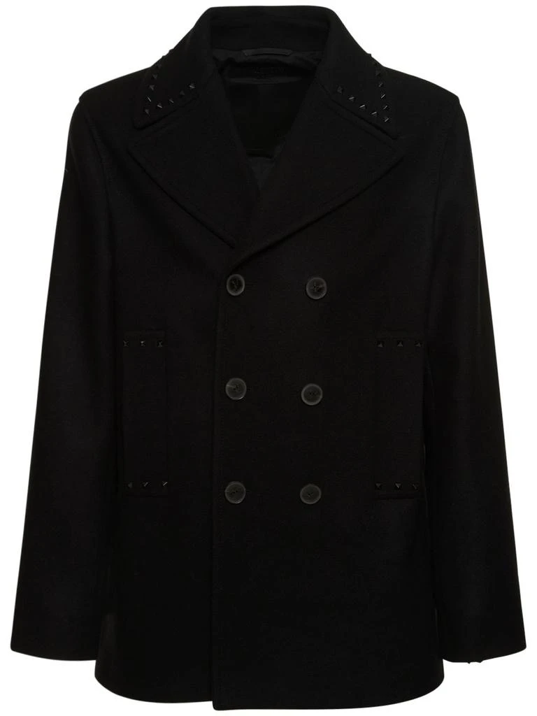 Valentino Untitled Wool Peacoat 1