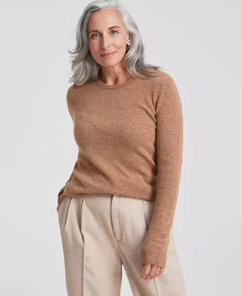 Charter Club 100% Cashmere Women's Long-Sleeve Crewneck Sweater, Created for Macy's