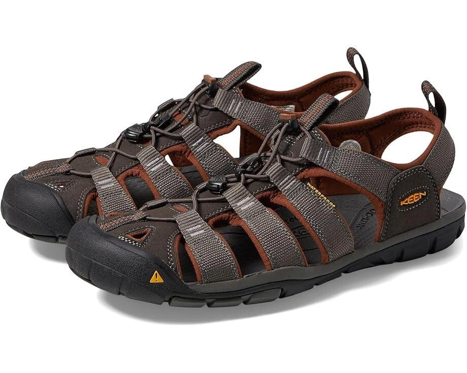 Keen Clearwater CNX 1014456 Sandals Men's 7.5 Raven Bumper Toe Slip On ZPO3594 1