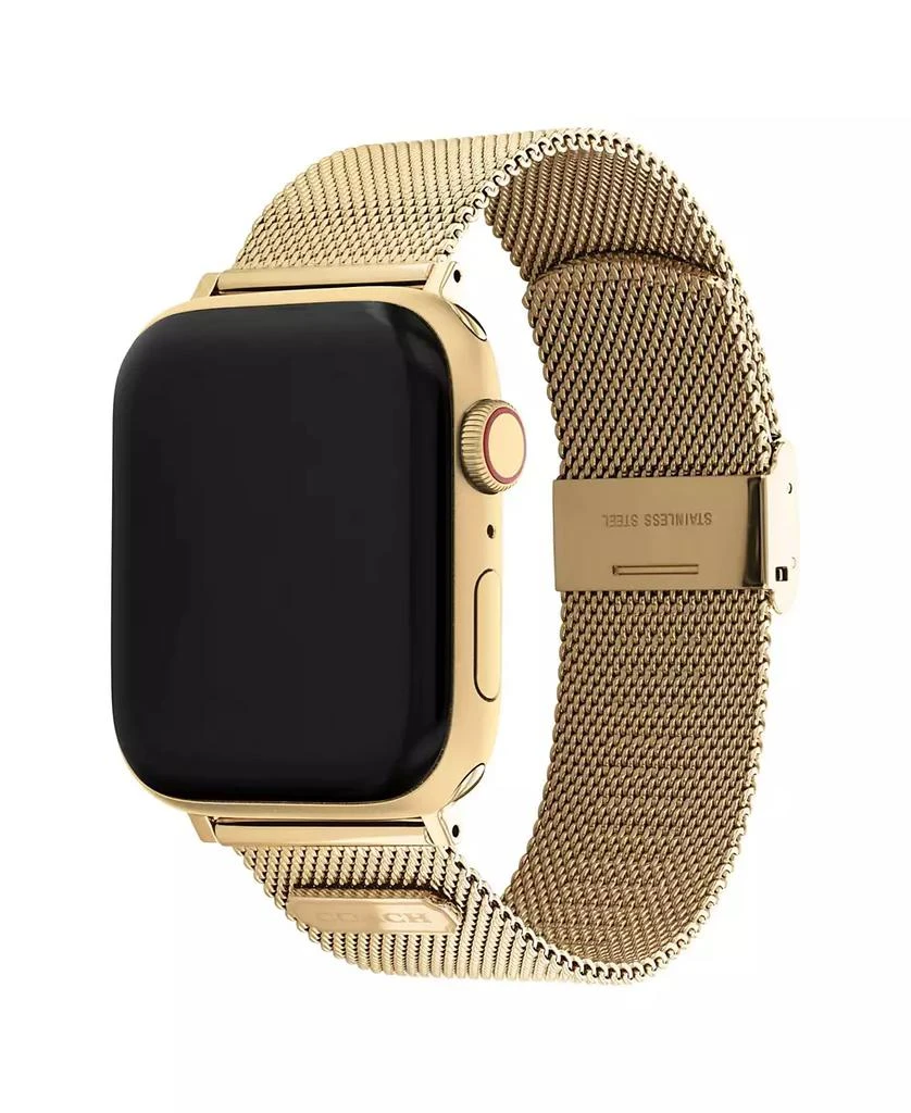 Coach Gold-Tone Mesh Bracelet for Apple Watch® 42/44/45mm 2