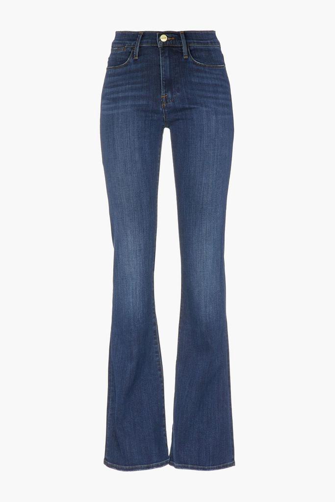 FRAME Le High Flare faded high-rise flared jeans