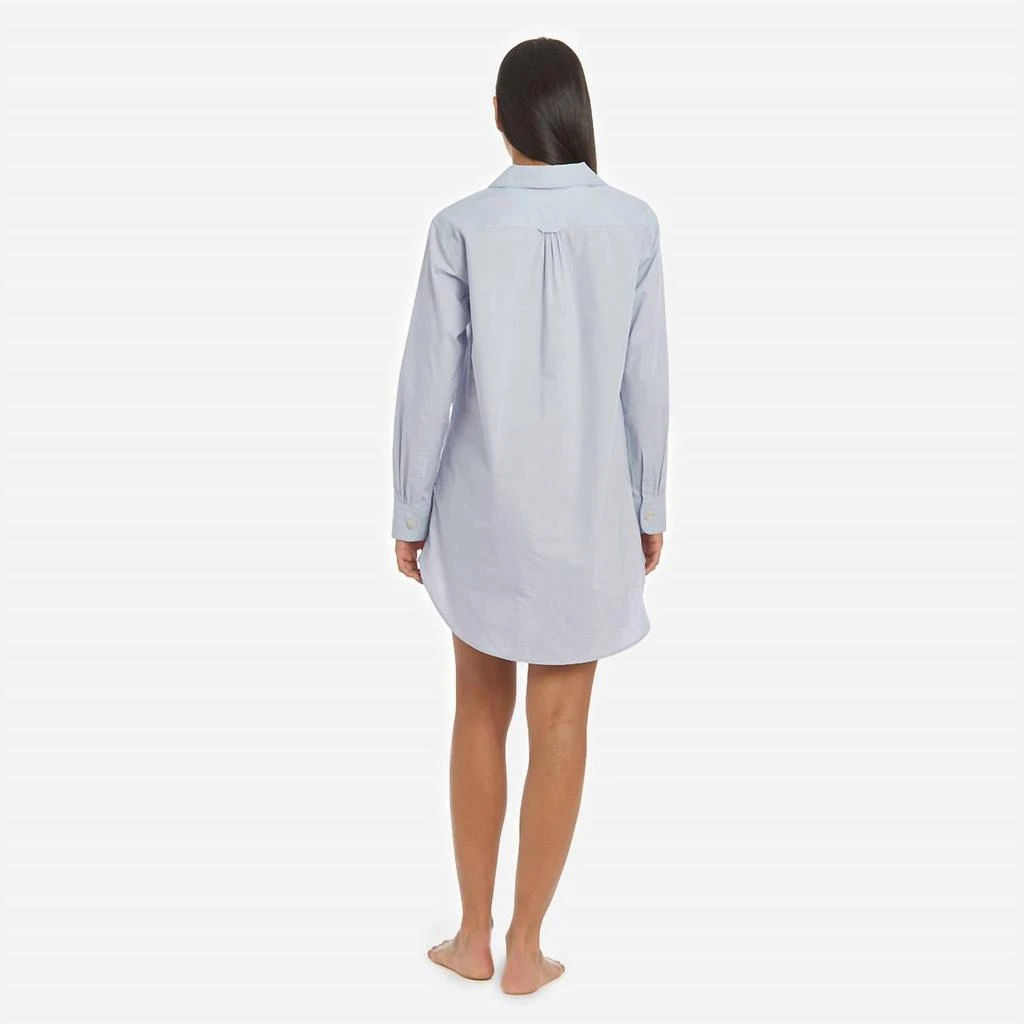 The Sleep Code Halley Organic Cotton Night Shirt In Fresh Air 2