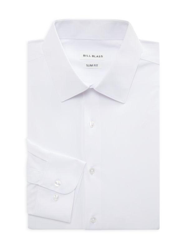 Bill Blass Solid Slim Fit Dress Shirt