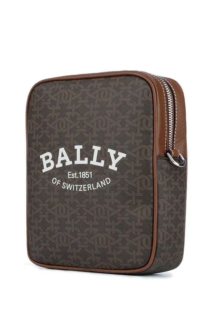 Bally Bally Logo-Printed Zip-Up Shoulder Bag 3