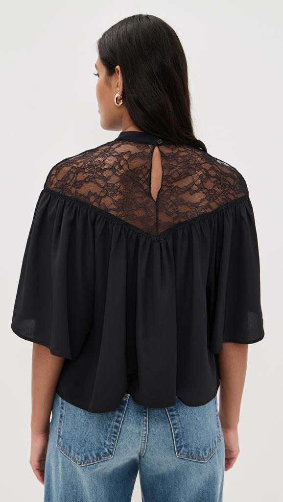 Nili Lotan Lucie Lace Blouse