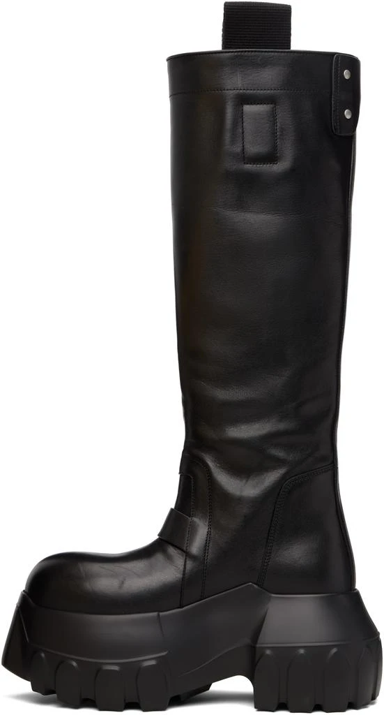 Rick Owens Black Concordians Pull On Mega Tractor Tall Boots 3