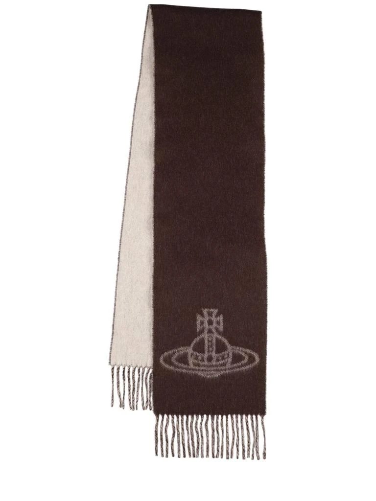 Vivienne Westwood Wool Single Orb Double Scarf 1