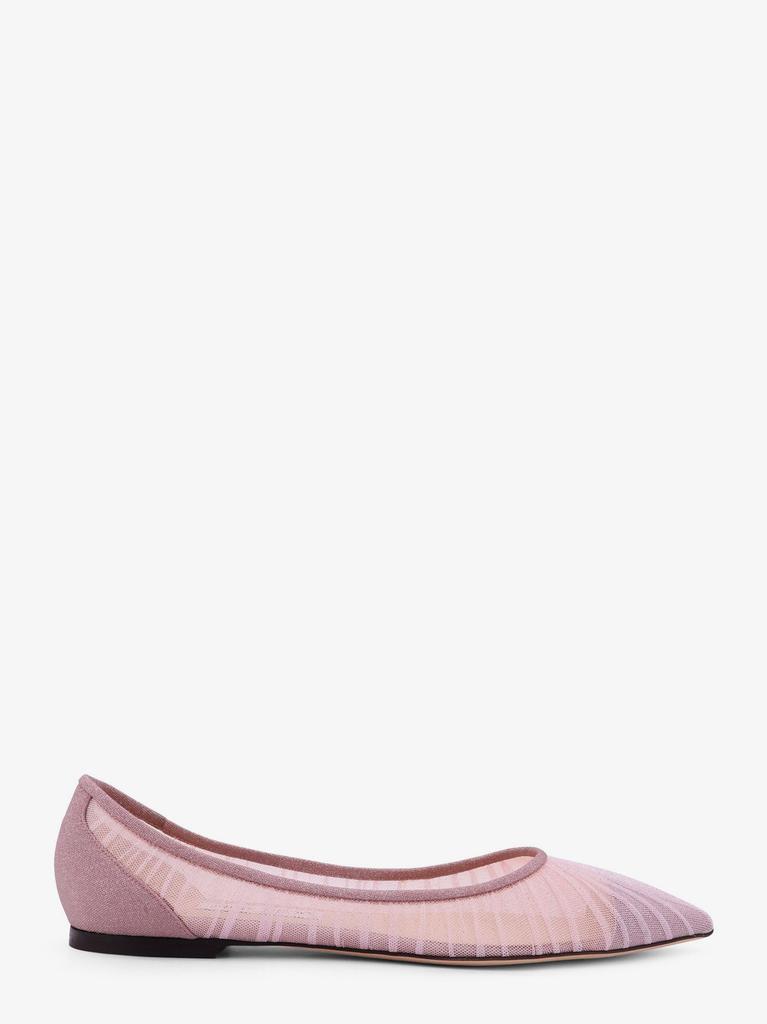 バレエシューズ Jimmy Choo Love Flat Glittered Tulle Ballerinas JIMMY CHOO Love glittered tulle ballet flats | NET-A-PORTER