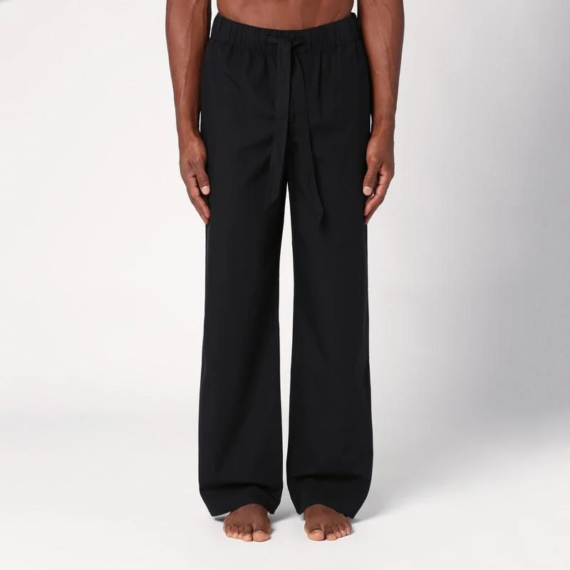 Tekla Black pyjama trousers 1