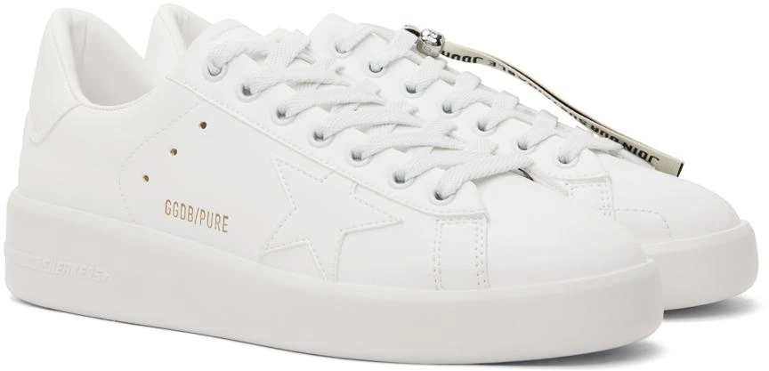 Golden Goose White Purestar Sneakers 4