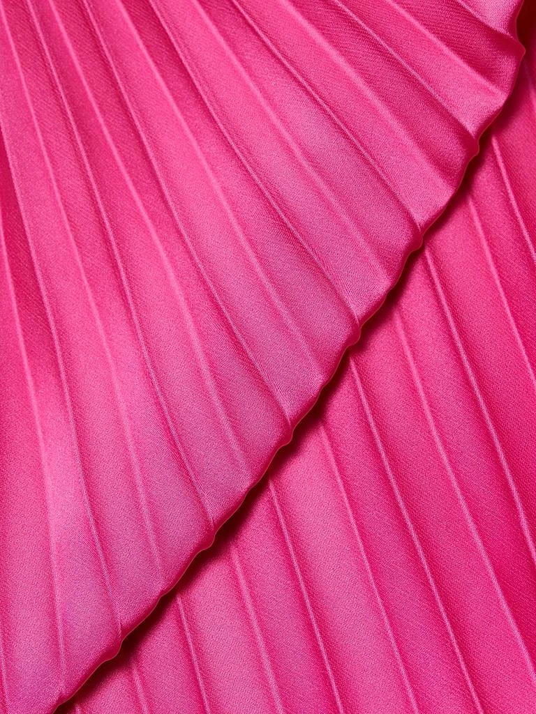 AMUR Arora Plissé Satin Sleeveless Gown​ 7