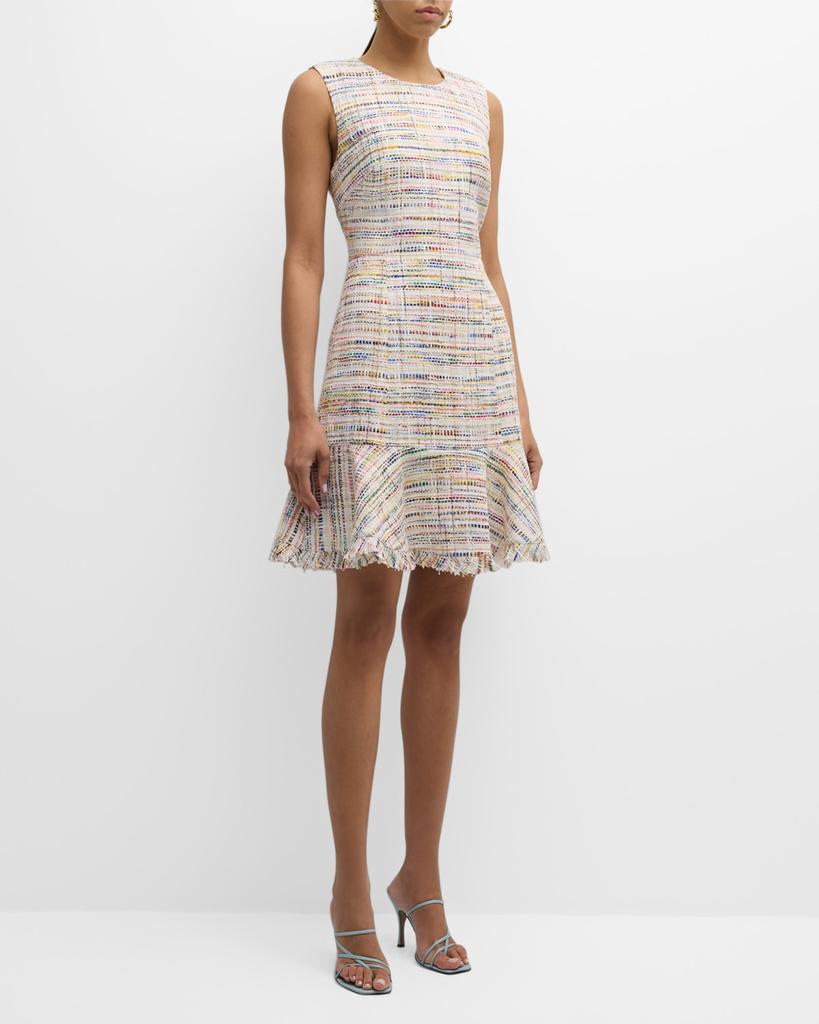 Kobi Halperin Roe Sleeveless Tweed Midi Dress