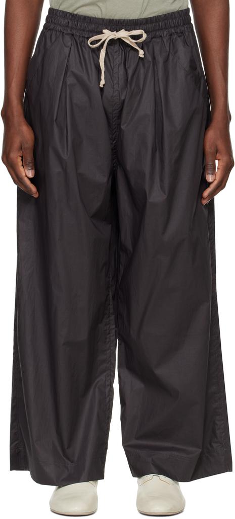 Jan-Jan Van Essche Gray O-Project Coated Typewriter Wide Trousers