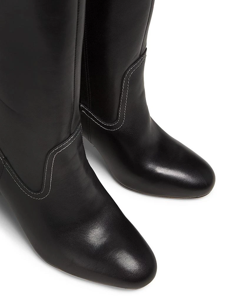 22élevé 90MM Contrast-Stitch Leather Boots 4
