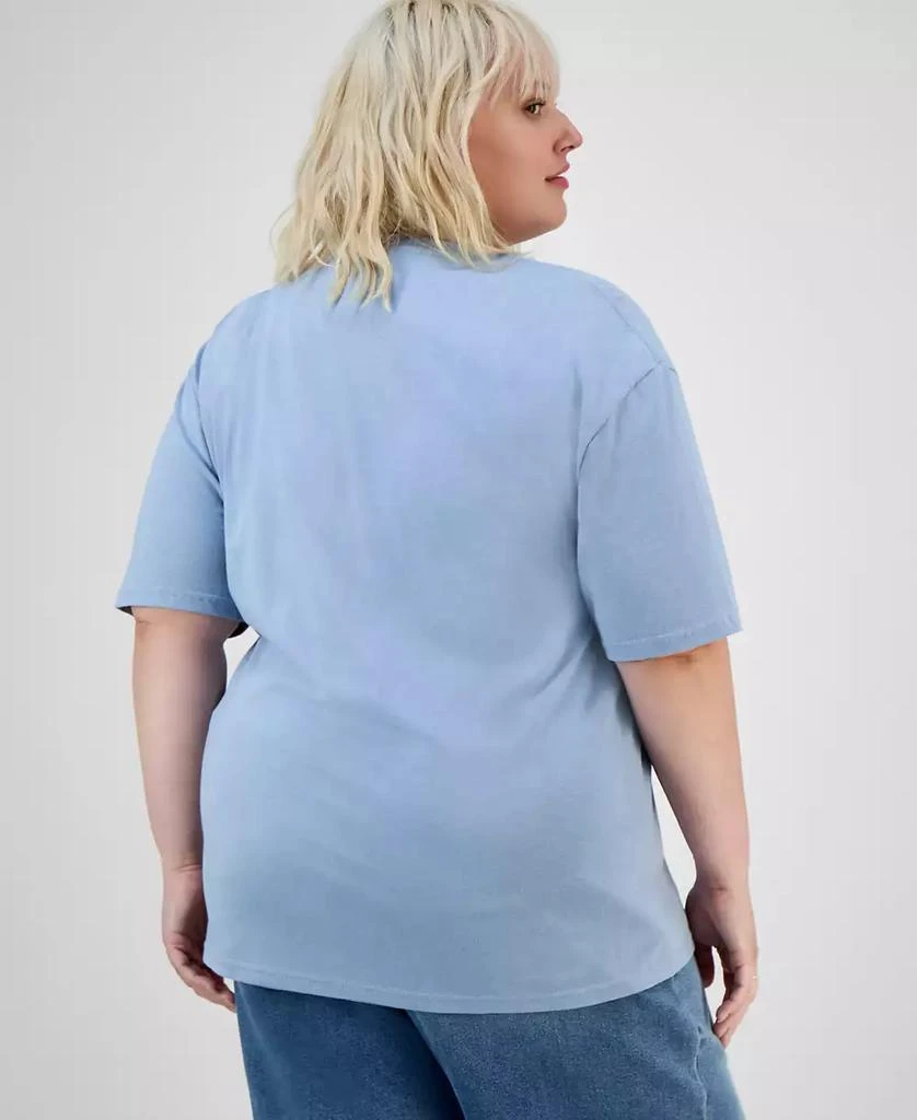 Rebellious One Trendy Plus Size Cosmic Butterfly Cotton T-Shirt 4