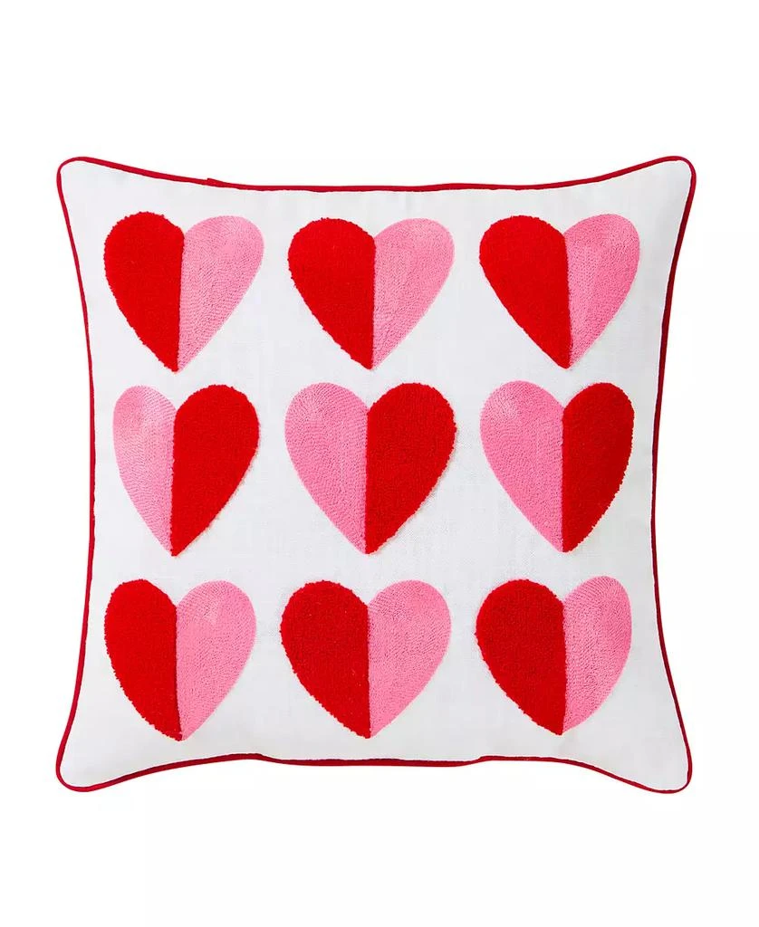 Hallmark Heart Cotton Slub Decorative Pillow, 18" x 18"
