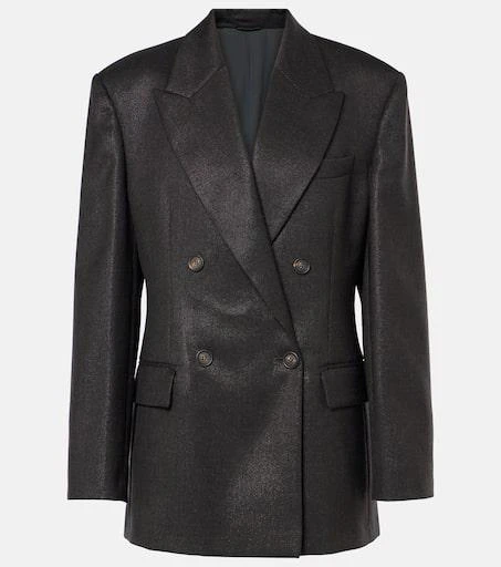 Brunello Cucinelli Wool-blend blazer 1